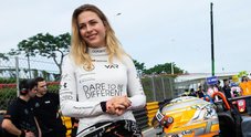 Floersch: «Tornerò, dico grazie al telaio Dallara...». Messaggio su Instagram della pilota tedesca dopo l’incidente