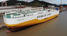 Consegnata la Grande California, naviga velocemente la svolta green di Grimaldi