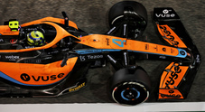 La McLaren "frenata" nei test di Sakhir, lontano dalle prestazioni che Norris sperava