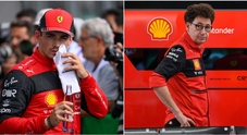 Ferrari, rabbia Leclerc: «Non sono per niente contento». Binotto: «È la vettura che non ha funzionato»