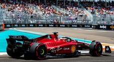 Ferrari superba a Miami: prima fila tutta rossa, Charles precede Carlos, Verstappen è solo terzo
