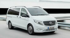 Mercedes eVito Tourer, comfort al top per viaggi a zero emissioni. Ideale come shuttle o taxi, ha un'autonomia fino a 421 km