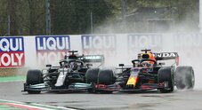 Gp Imola, vittoria di Verstappen in una gara pazza: Hamilton 2°, Ferrari quarta e quinta
