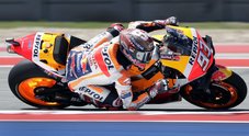 Gp di Austin, la pole è di Marquez: Rossi ottimo secondo, Ducati flop