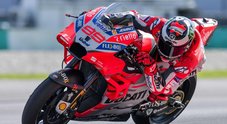 MotoGP: la Ducati sfreccia a Sepang, Lorenzo chiude davanti. Rossi soddisfatto: «Buon test, siamo tutti vicini»