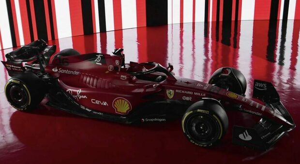 La nuova Ferrari di F1 2022, la SF-75