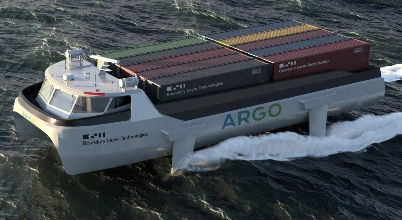 Argo, il catamarano portacontainer alimentato a idrogeno
