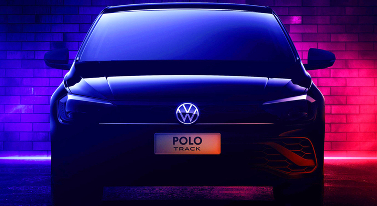 Il frontale della nuova Volkswagen Polo Track