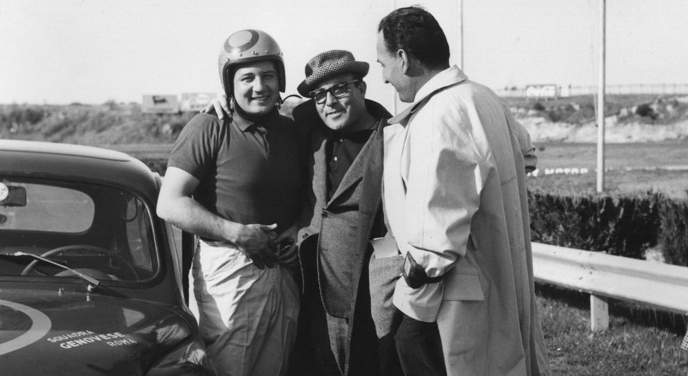 Franco Chiari e Salvatore Genovese a Vallelunga nel 1964