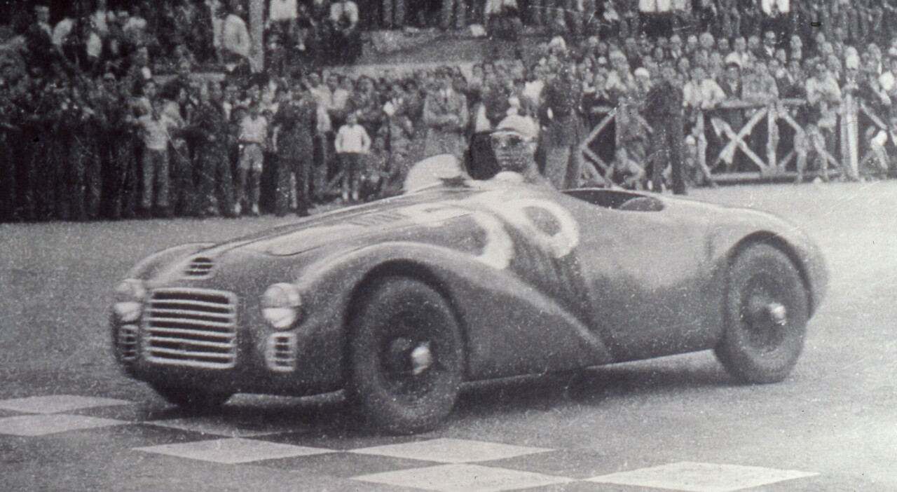 La Ferrari 125S di Franco Cortese che vinse il Gran Premio Roma a Caracalla