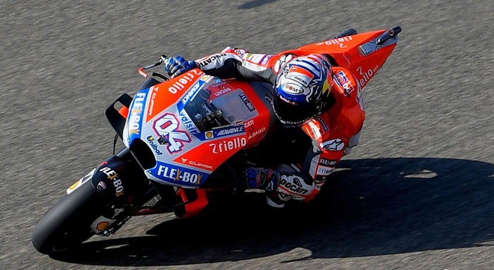 Andrea Dovizioso con la sua Ducati