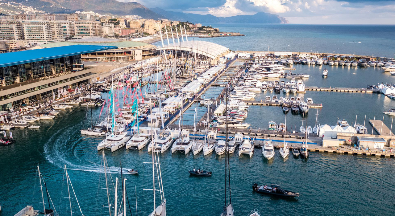 Una panoramica della scorsa edizione del Salone nautico di Genova