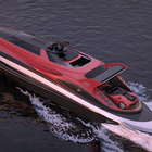 Superyacht con una Ferrari incorporata nella poppa: di Lazzarini Design per il top della strada e del mare